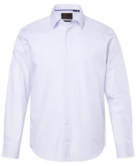 JP1880 Business Shirt Long Sleeve Striped Snow White - Ingek - Ingek 2XL-10XL