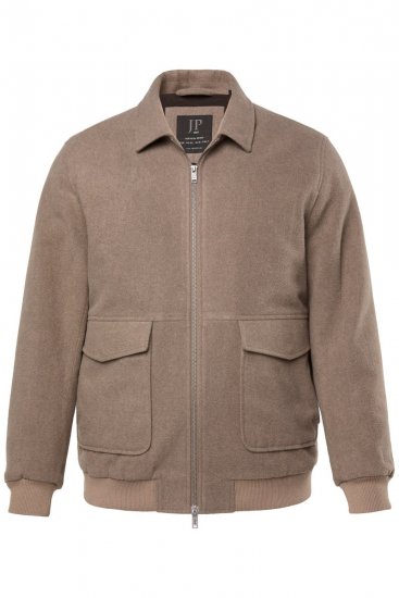 JP1880 Blouson Jacket Lightweight and Warm Brown - Kabátok - Nagyméretű Kabátok - 2XL-8XL