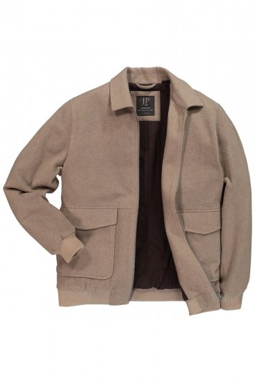JP1880 Blouson Jacket Lightweight and Warm Brown - Kabátok - Nagyméretű Kabátok - 2XL-8XL