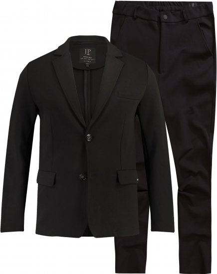 JP1880 Manhattan Flexnamic Business Jersey Suit Black - Öltönyök - Nagyméretű öltönyök