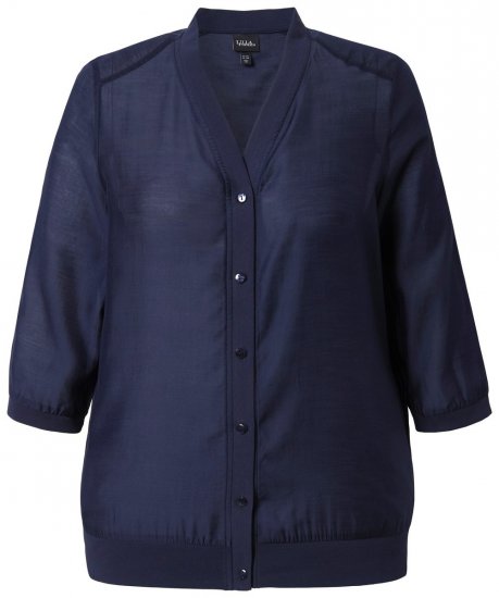 Ulla Popken 841127 Blúz Sötétkék - Blúzok - Plus size blúzok hétköznapokra