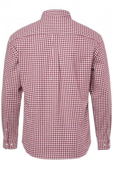 JP1880 Checked Flannel Shirt Long Sleeve Light Red - Ingek - Ingek 2XL-10XL