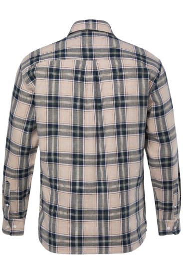 JP1880 Checked Flannel Shirt Long Sleeve Dark Dusty Pink - Ingek - Ingek 2XL-10XL
