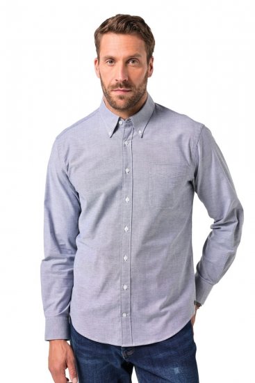 JP1880 Oxford Shirt Long Sleeve Denim Blue - Ingek - Ingek 2XL-10XL