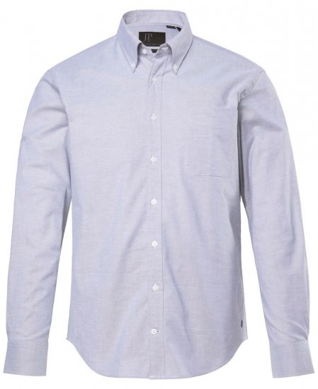 JP1880 Oxford Shirt Flexnamic Long Sleeve Grey - Ingek - Ingek 2XL-10XL
