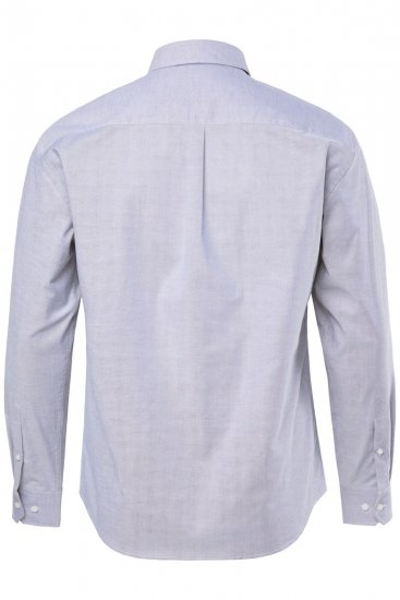JP1880 Oxford Shirt Flexnamic Long Sleeve Grey - Ingek - Ingek 2XL-10XL