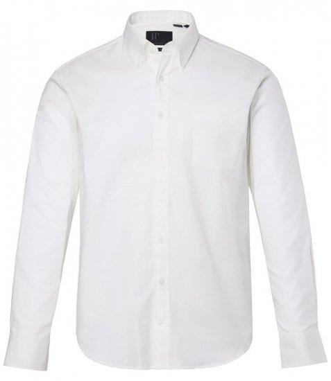 JP1880 Oxford Shirt Flexnamic Long Sleeve Snow White - Ingek - Ingek 2XL-10XL
