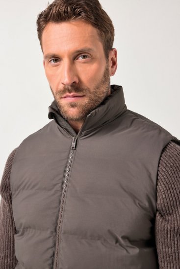 JP1880 841361 Lézersteppelt mellény Mokkabarna - Kabátok - Nagyméretű Kabátok - 2XL-8XL
