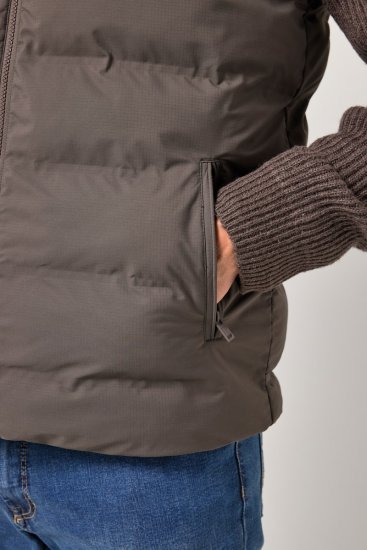 JP1880 841361 Lézersteppelt mellény Mokkabarna - Kabátok - Nagyméretű Kabátok - 2XL-8XL