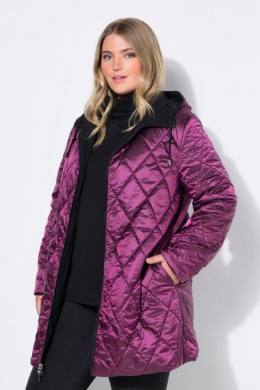 Ulla Popken 841398 Kabát Fekete - Kabátok - Női plus size kabátok