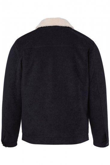 Men+ 545 Dzseki teddy gallérral Fekete - Kabátok - Nagyméretű Kabátok - 2XL-8XL