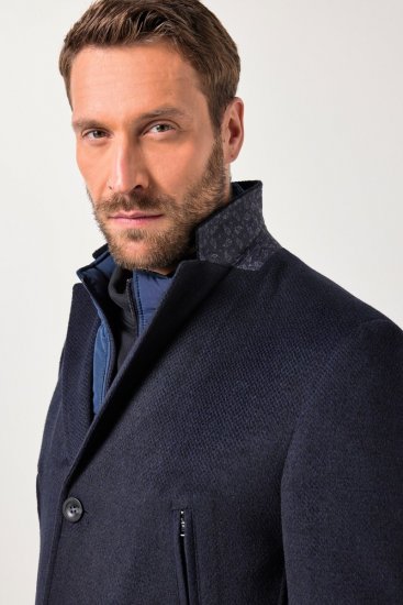 JP1880 Coat Flexnamic With Removable Insert Navy - Kabátok - Nagyméretű Kabátok - 2XL-8XL