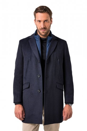 JP1880 Coat Flexnamic With Removable Insert Navy - Kabátok - Nagyméretű Kabátok - 2XL-8XL