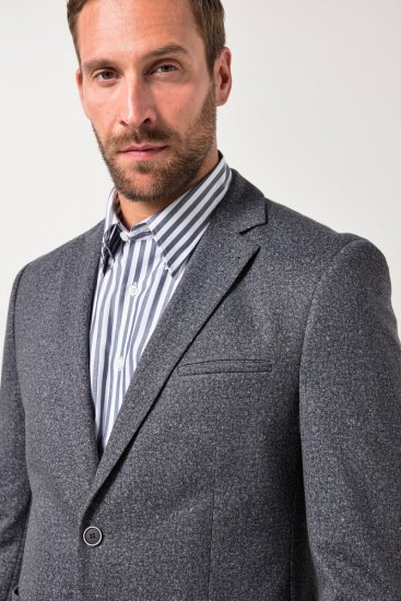 JP1880 Jacket Business Donegal Graphite Grey - Kabátok - Nagyméretű Kabátok - 2XL-8XL