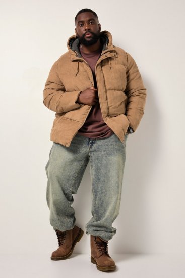 STHUGE Jacket Puffer With Warm Quilting Beige - Kabátok - Nagyméretű Kabátok - 2XL-8XL