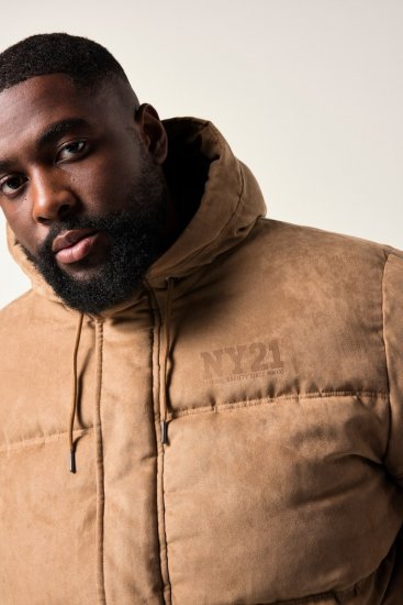 STHUGE Jacket Puffer With Warm Quilting Beige - Kabátok - Nagyméretű Kabátok - 2XL-8XL