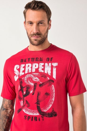 JP1880 T-Shirt Short Sleeve Serpent Red - Pólók - Nagyméretű pólók - 2XL-14XL
