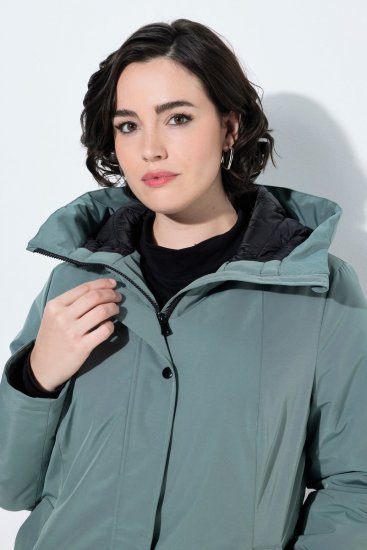 Ulla Popken 842008 Funkcionális kabát Zöld - Kabátok - Női plus size kabátok