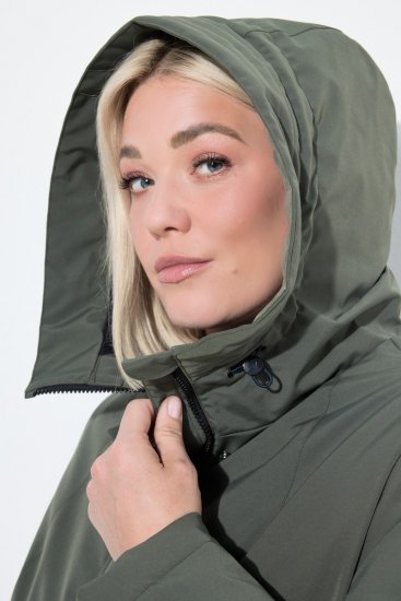 Ulla Popken 842008 Funkcionális kabát Zöld - Kabátok - Női plus size kabátok