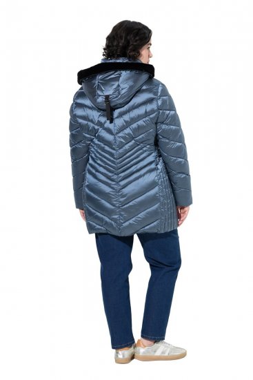 Ulla Popken 842013 Steppelt dzseki Denimkék - Dzsekik - Nagy méretű női dzsekik