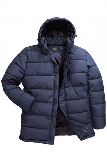 Men+ 426 Parka kapucnival Sötétkék - Kabátok - Nagyméretű Kabátok - 2XL-8XL