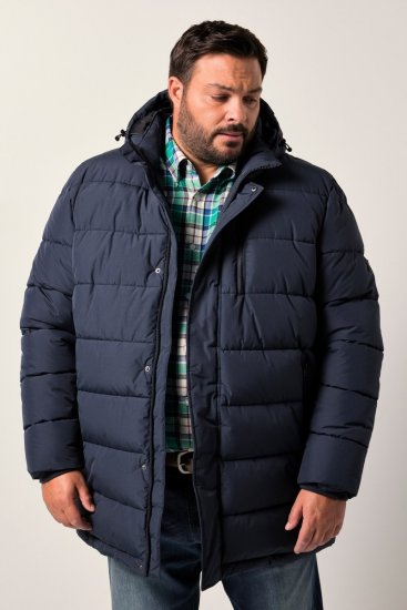 Men+ 426 Parka kapucnival Sötétkék - Kabátok - Nagyméretű Kabátok - 2XL-8XL
