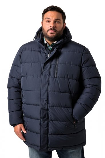 Men+ 426 Parka kapucnival Sötétkék - Kabátok - Nagyméretű Kabátok - 2XL-8XL