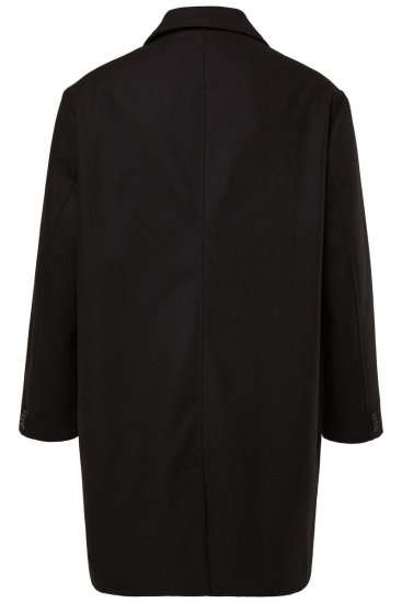 Men+ 482 Vízlepergető gyapjú hatású kabát Fekete - Kabátok - Nagyméretű Kabátok - 2XL-8XL