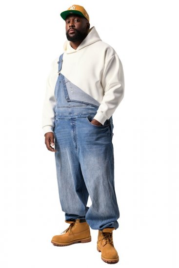 JP1880 842648 Laza szabású farmer kantáros nadrág Denimkék - Farmer & nadrág - Farmer és nadrág - W40-W70