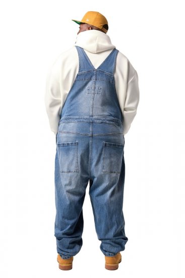 JP1880 842648 Laza szabású farmer kantáros nadrág Denimkék - Farmer & nadrág - Farmer és nadrág - W40-W70
