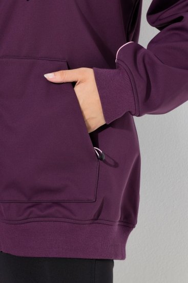 Ulla Popken 843186 Vízlepergető softshell kabát fényvisszaverőkkel Borvörös - Dzsekik - Nagy méretű női dzsekik