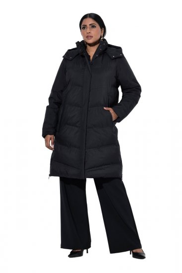 Ulla Popken SYMPATEX Triple Function Coat Black - Kabátok - Női plus size kabátok