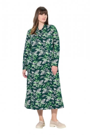 Ulla Popken 843496 Mintás pulóverruha Korall - Pulóverruhák - 