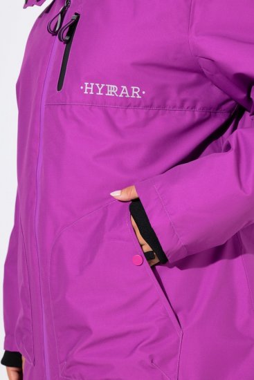 Ulla Popken 843542 Funkcionális kabát Lila - Kabátok - Női plus size kabátok