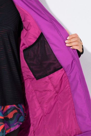 Ulla Popken 843542 Funkcionális kabát Lila - Kabátok - Női plus size kabátok
