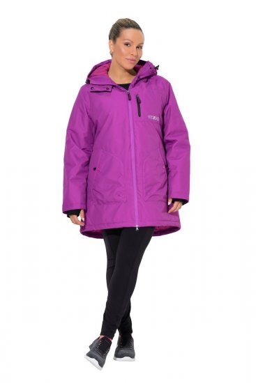 Ulla Popken 843542 Funkcionális kabát Lila - Kabátok - Női plus size kabátok