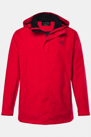 Jay-Pi 844210 Esőkabát összehajtható kapucnival Salsavörös - Kabátok - Nagyméretű Kabátok - 2XL-8XL