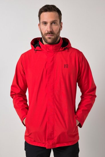 Jay-Pi 844210 Esőkabát összehajtható kapucnival Salsavörös - Kabátok - Nagyméretű Kabátok - 2XL-8XL