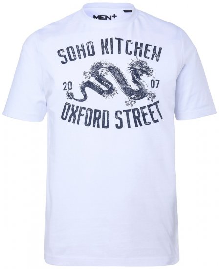 Men+ 298 Póló Soho Kitchen Fehér - Pólók - Nagyméretű pólók - 2XL-14XL