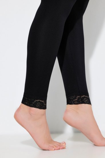 Ulla Popken 844563 Harisnyaleggings Fekete - Harisnyanadrágok & zoknik - 