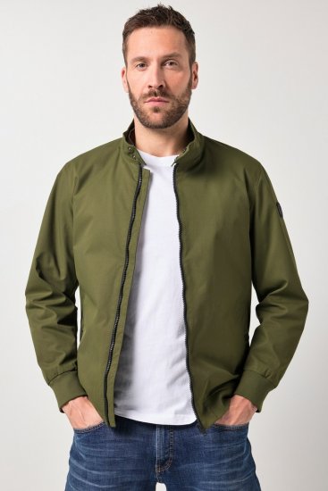 JP1880 844652 Bomber dzseki patentokkal Khaki - Kabátok - Nagyméretű Kabátok - 2XL-8XL