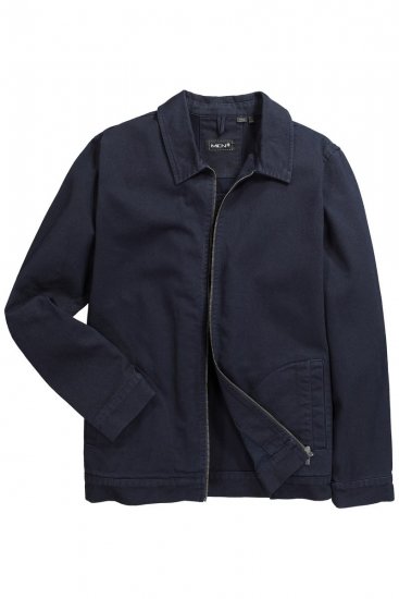 Men+ 876 Farmerdzseki cipzárral Sötétkék - Kabátok - Nagyméretű Kabátok - 2XL-8XL