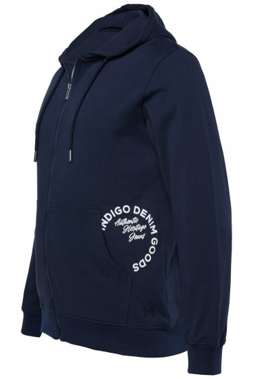 Men+ 957 Kapucnis pulóver cipzárral Sötétkék - Pulóverek & kapucnis pulóverek - Pulóverek & Kapucnis pulóver 2XL-12XL