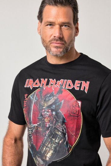 JP1880 845106 Iron Maiden Senjutsu Póló Fekete - Zenekaros pólók - Zenekaros pólók nagy méretben