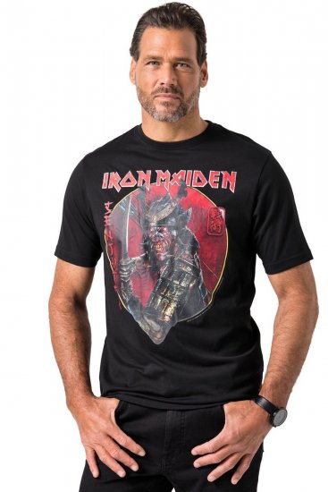 JP1880 845106 Iron Maiden Senjutsu Póló Fekete - Zenekaros pólók - Zenekaros pólók nagy méretben