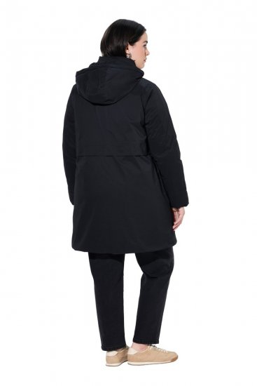 Ulla Popken 845111 Parka Fekete - Kabátok - Női plus size kabátok