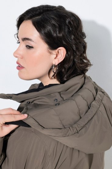 Ulla Popken 845111 Parka Sötétzöld - Kabátok - Női plus size kabátok