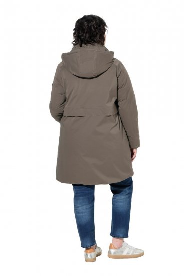 Ulla Popken 845111 Parka Sötétzöld - Kabátok - Női plus size kabátok