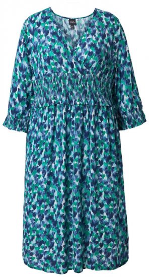 Ulla Popken 845360 Mintás midiruha Világoskék - Midi ruhák - Női midiruhák nagy méretben