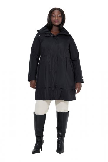 Ulla Popken SYMPATEX Triple Function Jacket Black - Dzsekik - Nagy méretű női dzsekik